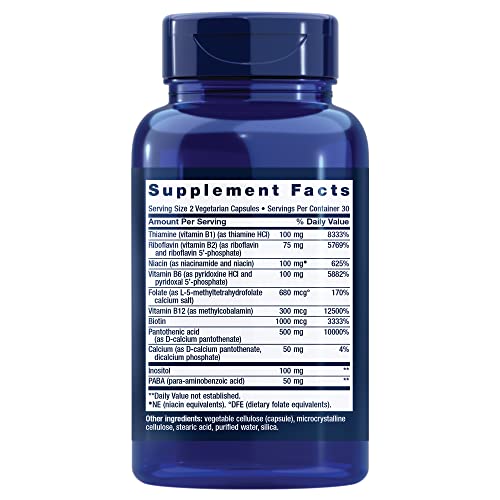 Life Extension Bio Active Complete B Complex 60 Veg Caps (Packaging May Vary)