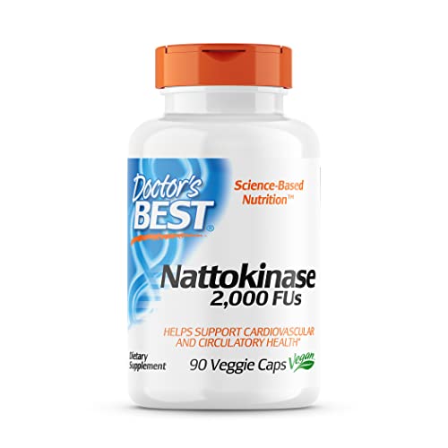 Doctors Best Nattokinase 2,000 Fu, Non-GMO, Gluten Free, Vegan, Supports Cardiovascular and Circulatory Health