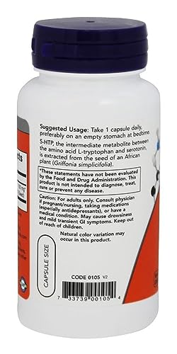 NOW Supplements, 5-HTP 100 mg