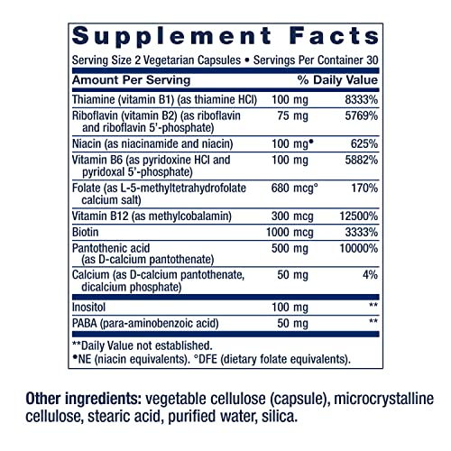 Life Extension Bio Active Complete B Complex 60 Veg Caps (Packaging May Vary)