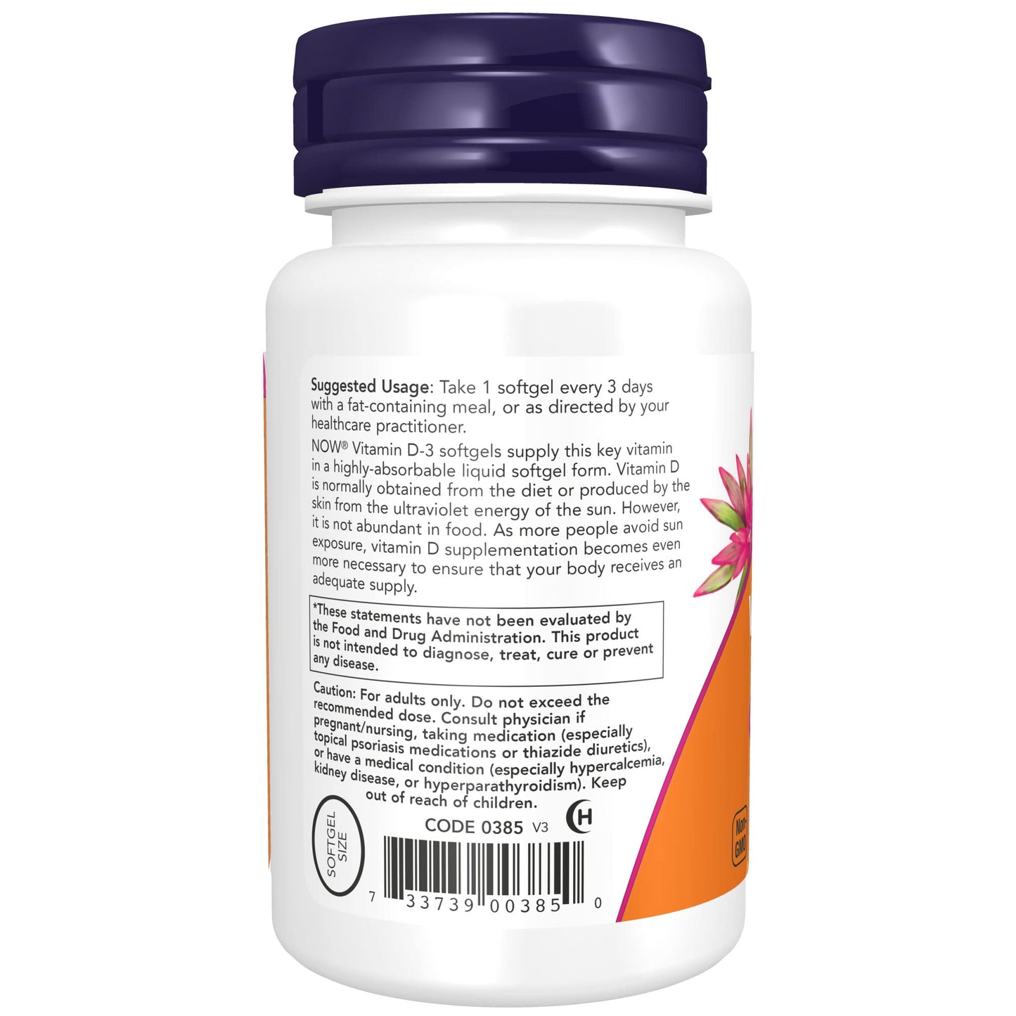 NOW Supplements, Vitamin D-3 10,000 IU Softgels, Vitamin D, Joint Support, 240 Softgels