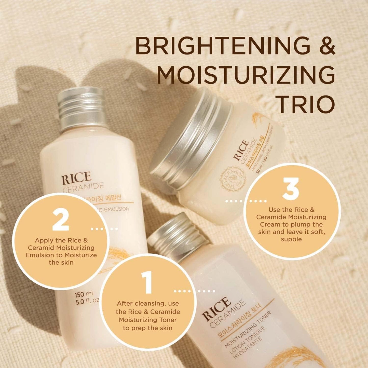 The Face Shop Rice and Ceramide Moisturizing Cream,