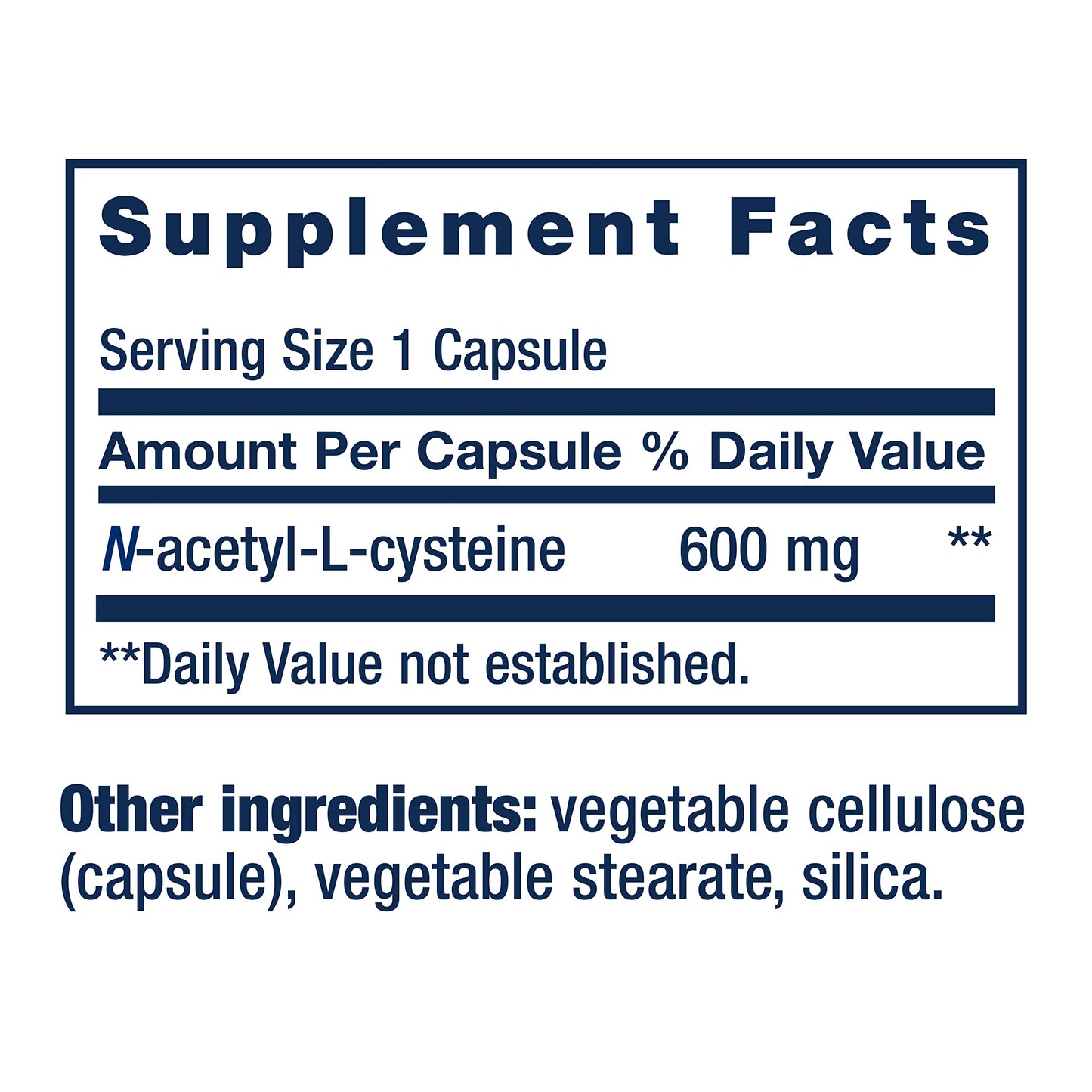 Life Extension N-Acetyl Cysteine 600 Mg, 60 vegetarian caps