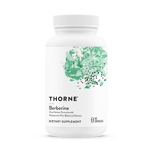 Thorne Berberine 1000 mg per Serving - Botanical Supplement - Support Heart Health, Immune System, Healthy GI- Gluten-Free, Dairy-Free - 60 Capsules - 30 Servings