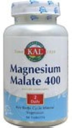 KAL® Magnesium Malate 400 | Chelated with Malic Acid for Energy Production | Supports Healthy Muscle Function | 90 Vegetarian Tablets