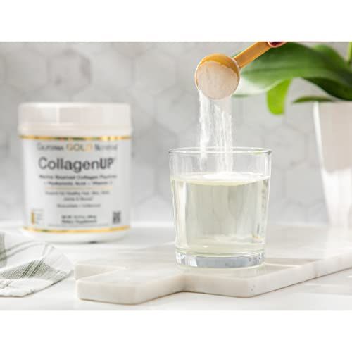 California Gold Nutrition CollagenUP, Marine Hydrolyzed Collagen + Hyaluronic Acid + Vitamin C, Unflavored