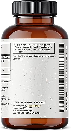 Futurebiotics Ashwagandha Capsules Extra Strength 3000mg - Stress Relief Formula, Natural Mood Support, Stress, Focus, and Energy Support Supplement