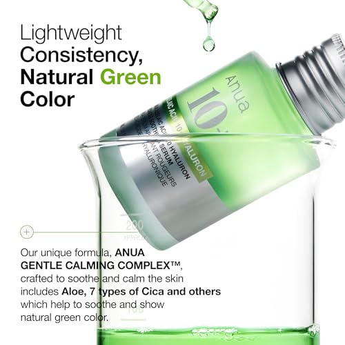 Anua Azelaic Acid 10 Hyaluron Redness Soothing Serum, Facial Serum for Sensitive skin, Hyaluronic Acid, Niacinamide, Spot Care, Natural Color, Vegan, Korean Skincare (30ml/ 1.01 fl oz.)