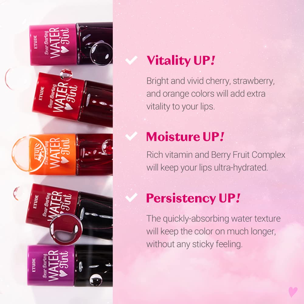 ETUDE Dear Darling Water Tint Lipstick 9.5 g, 02 Cherry Ade