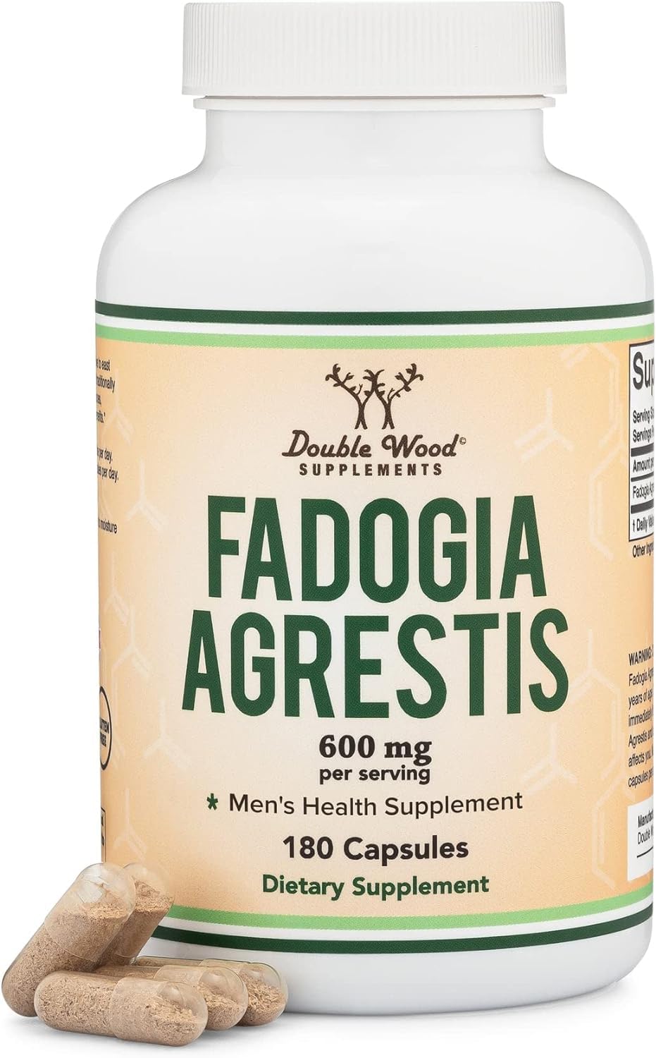 Double Wood Fadogia Agrestis - 180 x 300 mg capsules