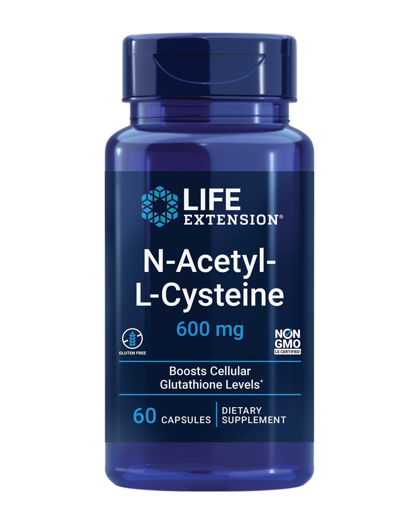Life Extension N-Acetyl Cysteine 600 Mg, 60 vegetarian caps