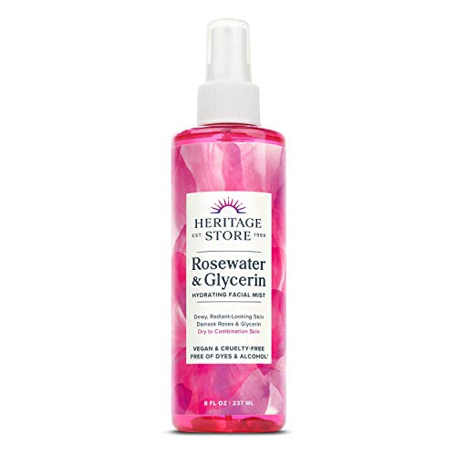 Heritage Store Rosewater & Glycerin, 8 Ounce