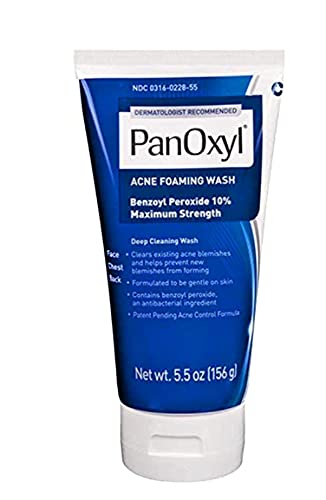 PanOxyl Acne Foaming Wash 10% Benzoyl Peroxide 5.5 oz (156 g)