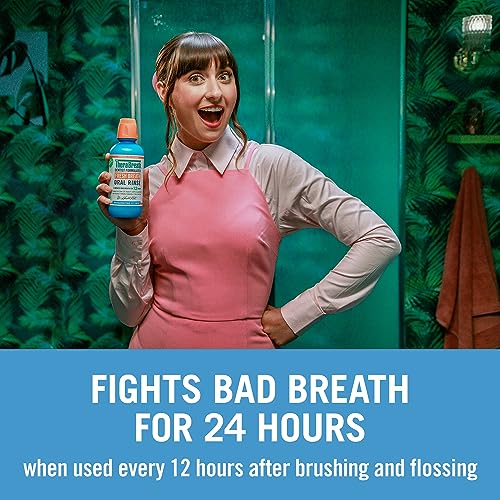 TheraBreath Dentist Formulated Fresh Breath Oral Rinse - ICY Mint Flavor 16 Ounce (Pack of 2)